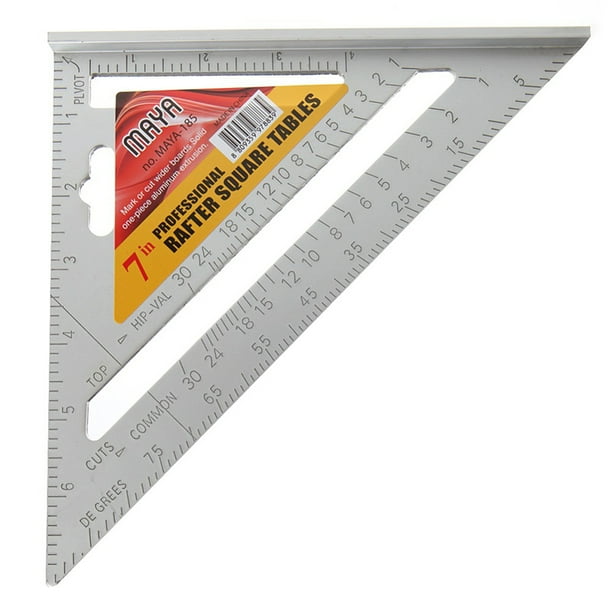 ZHHRHC Triangle Angle Ruler Protractor Tool Quick Read Square Layout Gauge Measuring Tool 7/12 inch ZHHRHC Triangle Angle Ruler Protractor Tool Quick Read Square Layout Gauge Measuring Tool 7/12 inch